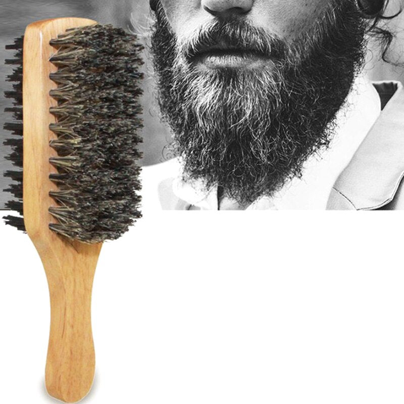 Men's Boar Bristle Beard Brush